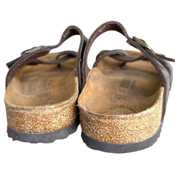 Birkenstock Mayari Brown Leather Buckle Sandals Women\'s Size 9